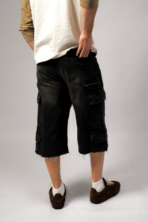 'Salvaged' Denim Jorts